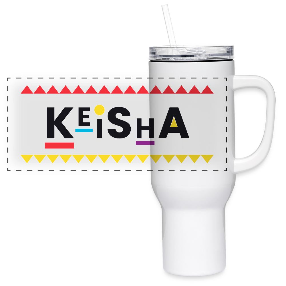 40 oz Travel Tumbler - white