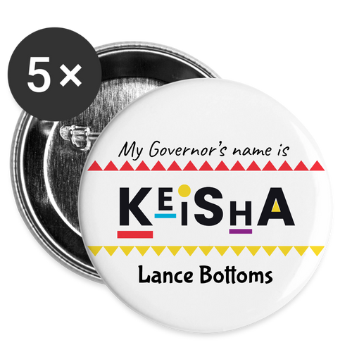 Buttons 3" ( 5-pack) - white